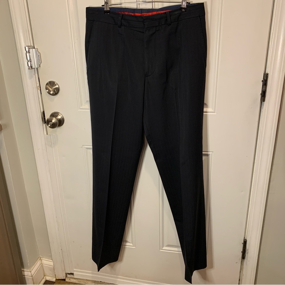Hugo Boss Men’s 100% Schurwolle Virgin Wool Classic Business Dress Pant Suit 40L
